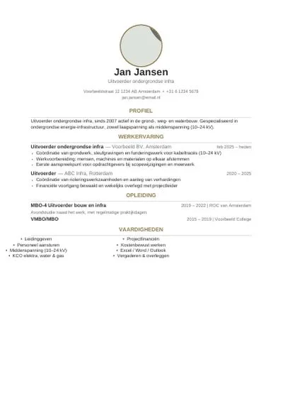 Monogram CV design